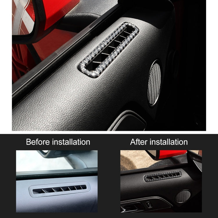 2 pezzi di adesivo decorativo per uscita portiera auto, modanatura per bocchetta dell'aria, striscia decorativa per Ford Mustang, Door Air Vent