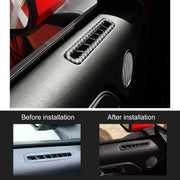 2 pezzi di adesivo decorativo per uscita portiera auto, modanatura per bocchetta dell'aria, striscia decorativa per Ford Mustang, Door Air Vent