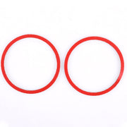Adesivo decorativo per anello di rivestimento del clacson della portiera dell'auto da 2 pezzi per Ford Mustang, Door Horn