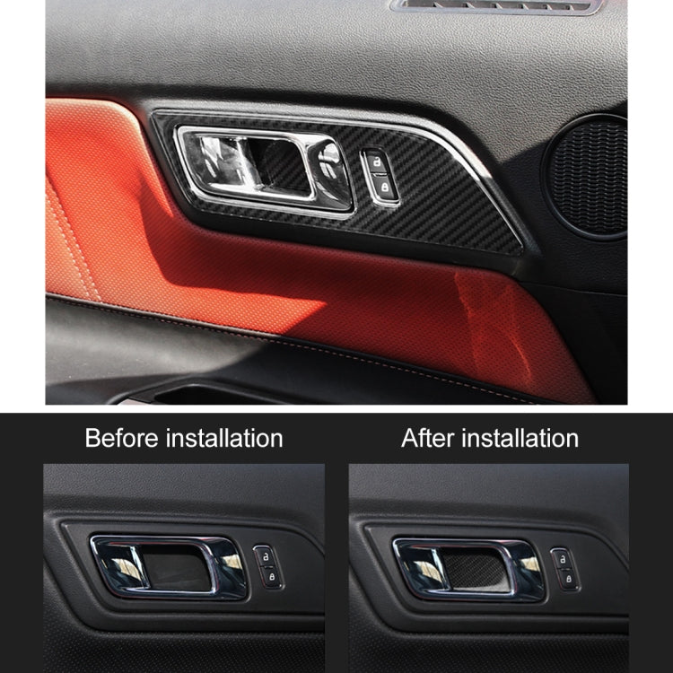 Adesivo decorativo per portiera auto da 2 pezzi per Ford Mustang, Door Bowl