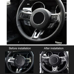 Adesivo decorativo per pulsanti del volante dell'auto da 3 pezzi per Ford Mustang, Steering Wheel Button