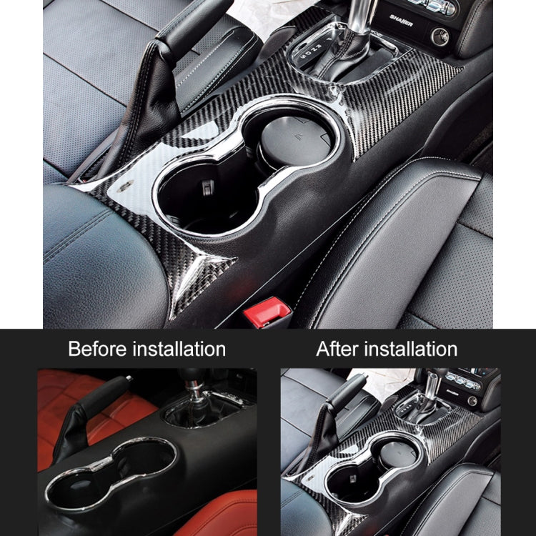 Adesivo decorativo per tazza d'acqua sul pannello degli ingranaggi dell'auto per Ford Mustang, Gear Panel Water Cup