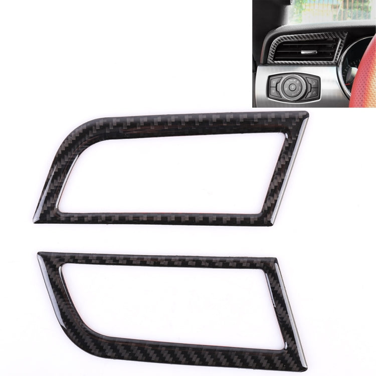 Adesivo decorativo per presa d'aria laterale della console dello strumento per auto da 2 pezzi per Ford Mustang, Instrument Console Side Vent