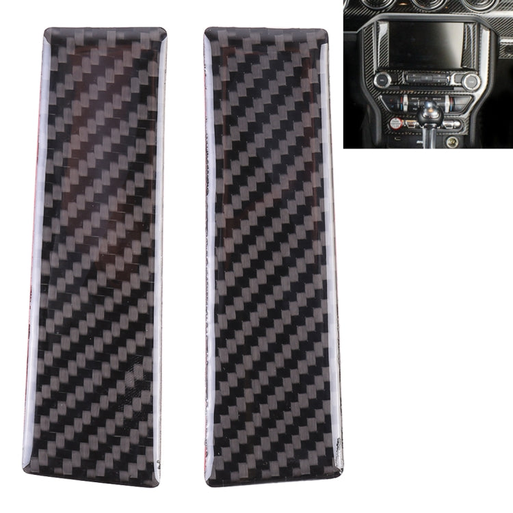 Adesivo decorativo per pannello display centrale auto da 2 pezzi per Ford Mustang, Central Display Panel