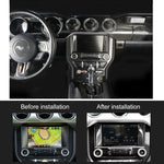 Adesivo decorativo per pannello display centrale auto da 2 pezzi per Ford Mustang, Central Display Panel