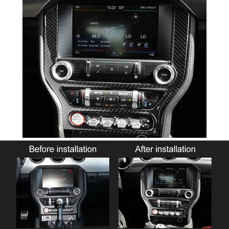 Adesivo decorativo per pannello di controllo centrale dell'auto per Ford Mustang, Central Control Panel