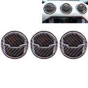 9 pezzi di copertura delle prese d'aria centrali adesivo decorativo anello di rivestimento della presa d'aria per Ford Mustang, Central Air Vents