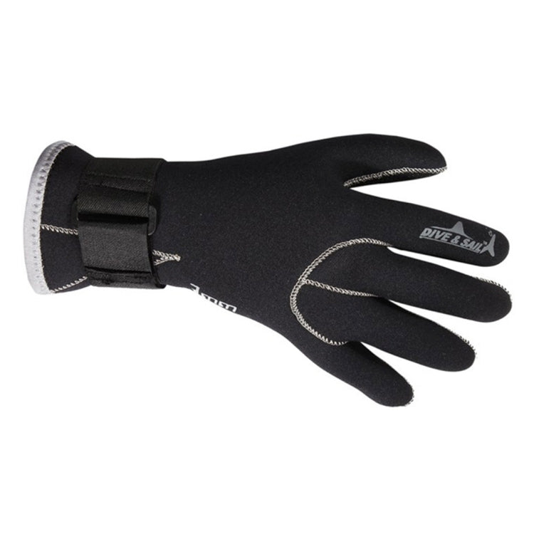 Guanti da immersione per nuoto DIVE&SAIL in neoprene antiscivolo caldi e resistenti all'usura da 3 mm, Size: L, Size: M, Size: S