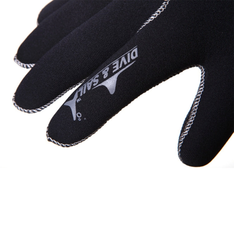 Guanti da immersione per nuoto DIVE&SAIL in neoprene antiscivolo caldi e resistenti all'usura da 3 mm, Size: L, Size: M, Size: S