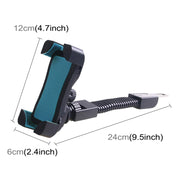 Staffa universale per telefono moto ABS con rotazione libera a 360 gradi Staffa di navigazione per mountain bike Supporto GPS/mobile per telefono cellulare da 3,5-6,5 pollici