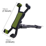 Staffa universale per telefono moto ABS con rotazione libera a 360 gradi Staffa di navigazione per mountain bike Supporto GPS/mobile per telefono cellulare da 3,5-6,5 pollici