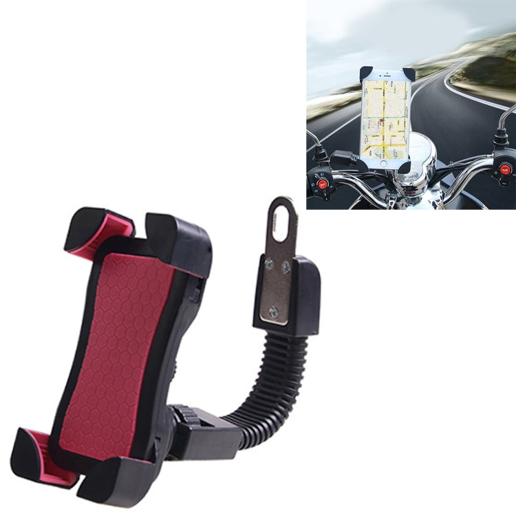 Staffa universale per telefono moto ABS con rotazione libera a 360 gradi Staffa di navigazione per mountain bike Supporto GPS/mobile per telefono cellulare da 3,5-6,5 pollici