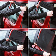 2 PCS Blocco parasole per auto Blocco parasole per auto Garza per finestre Rete ombreggiante Copertura per blocco laterale Rete solare Sacchi di sabbia Copertura parasole per finestrino laterale, Dimensioni: 92 * 54 cm, Size: 92*54cm