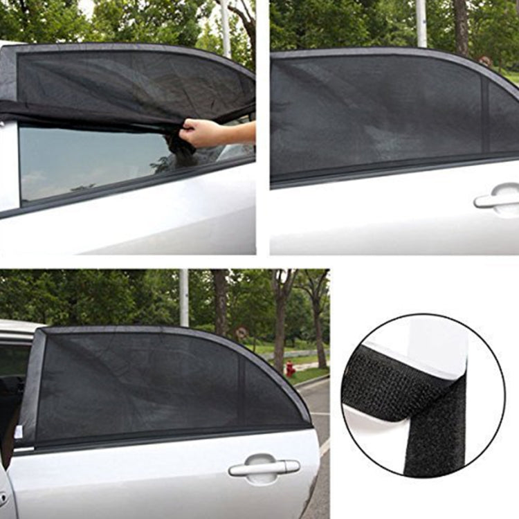 2 PCS Blocco parasole per auto Blocco parasole per auto Garza per finestre Rete ombreggiante Copertura per blocco laterale Rete solare Sacchi di sabbia Copertura parasole per finestrino laterale, Dimensioni: 92 * 54 cm, Size: 92*54cm