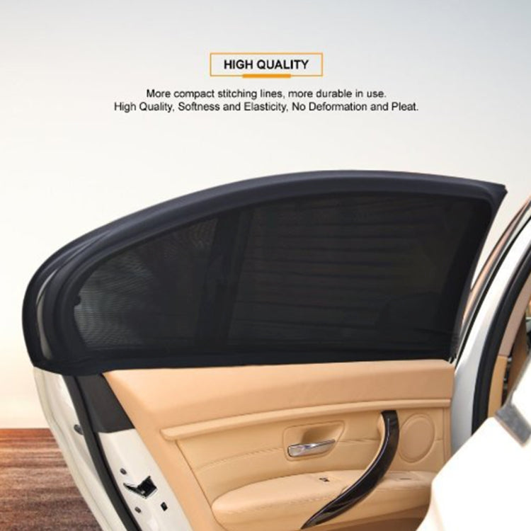 2 PCS Blocco parasole per auto Blocco parasole per auto Garza per finestre Rete ombreggiante Copertura per blocco laterale Rete solare Sacchi di sabbia Copertura parasole per finestrino laterale, Dimensioni: 92 * 54 cm, Size: 92*54cm