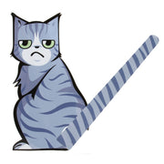 Adesivo per decalcomania in vinile autoadesivo riflettente per tergicristallo per parabrezza posteriore per auto per veicoli, Frowning Cat, Smiling Cat