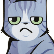 Adesivo per decalcomania in vinile autoadesivo riflettente per tergicristallo per parabrezza posteriore per auto per veicoli, Frowning Cat, Smiling Cat