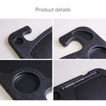 Volante per auto multifunzione, scheda per computer, scatola da tavolo, vassoio per auto, scrivania per computer desktop, tavolo per computer portatile, tavolo da pranzo, mensola, scrivania, accessori per auto, Multi-function Black, Multi-function Grey