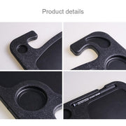 Volante per auto multifunzione, scheda per computer, scatola da tavolo, vassoio per auto, scrivania per computer desktop, tavolo per computer portatile, tavolo da pranzo, mensola, scrivania, accessori per auto, Multi-function Black, Multi-function Grey
