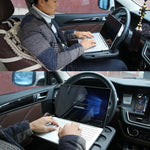 Volante per auto multifunzione, scheda per computer, scatola da tavolo, vassoio per auto, scrivania per computer desktop, tavolo per computer portatile, tavolo da pranzo, mensola, scrivania, accessori per auto, Multi-function Black, Multi-function Grey