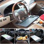 Volante per auto multifunzione, scheda per computer, scatola da tavolo, vassoio per auto, scrivania per computer desktop, tavolo per computer portatile, tavolo da pranzo, mensola, scrivania, accessori per auto, Multi-function Black, Multi-function Grey