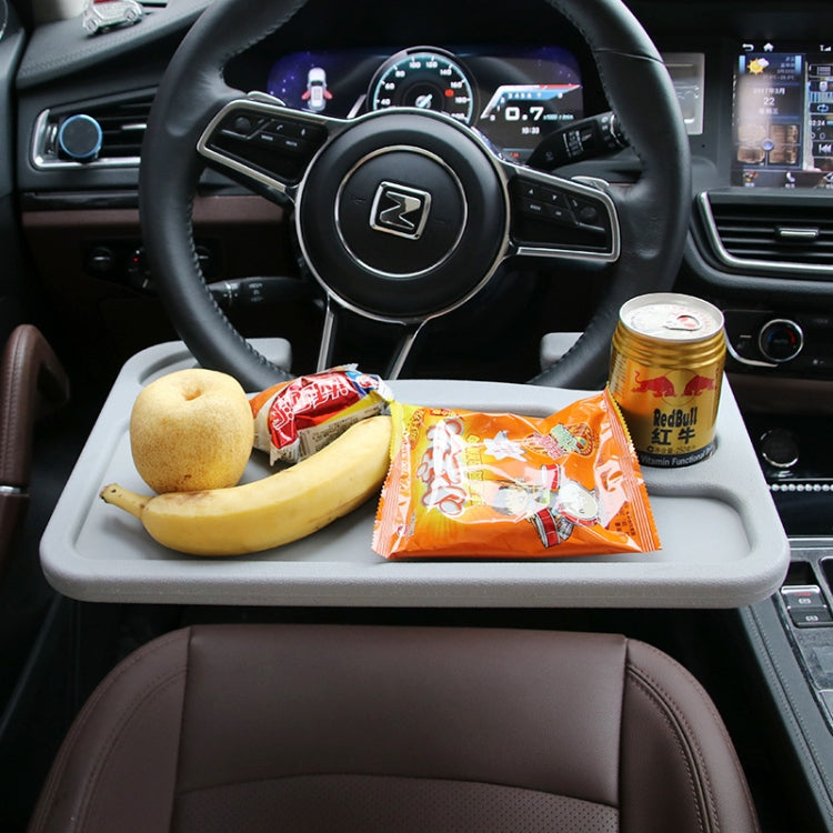 Volante per auto multifunzione, scheda per computer, scatola da tavolo, vassoio per auto, scrivania per computer desktop, tavolo per computer portatile, tavolo da pranzo, mensola, scrivania, accessori per auto, Multi-function Black, Multi-function Grey