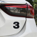 Decalcomania autoadesiva autoadesiva numero uno con emblema del distintivo del veicolo per auto, dimensioni: 3,6 * 4,5 * 0,5 cm, 1, 2, 3, 4, 5, 6, 7, 8