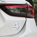 Decalcomania autoadesiva autoadesiva numero uno con emblema del distintivo del veicolo per auto, dimensioni: 3,6 * 4,5 * 0,5 cm, 1, 2, 3, 4, 5, 6, 7, 8