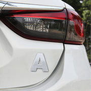 Decalcomania autoadesiva autoadesiva con lettera inglese 3D per veicolo per auto, dimensioni: 4,5 * 4,5 * 0,5 cm, A, Y, Z, B, C, D, E, F, G, H, I, J, K, L, M, N, O, P, Q, R, S, T, U, V