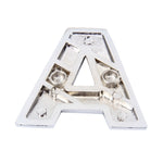 Decalcomania autoadesiva autoadesiva con lettera inglese 3D per veicolo per auto, dimensioni: 4,5 * 4,5 * 0,5 cm, A, Y, Z, B, C, D, E, F, G, H, I, J, K, L, M, N, O, P, Q, R, S, T, U, V
