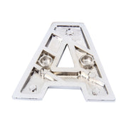 Decalcomania autoadesiva autoadesiva con lettera inglese 3D per veicolo per auto, dimensioni: 4,5 * 4,5 * 0,5 cm, A, Y, Z, B, C, D, E, F, G, H, I, J, K, L, M, N, O, P, Q, R, S, T, U, V