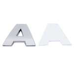 Decalcomania autoadesiva autoadesiva con lettera inglese 3D per veicolo per auto, dimensioni: 4,5 * 4,5 * 0,5 cm, A, Y, Z, B, C, D, E, F, G, H, I, J, K, L, M, N, O, P, Q, R, S, T, U, V