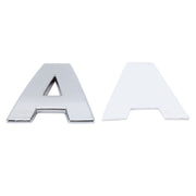 Decalcomania autoadesiva autoadesiva con lettera inglese 3D per veicolo per auto, dimensioni: 4,5 * 4,5 * 0,5 cm, A, Y, Z, B, C, D, E, F, G, H, I, J, K, L, M, N, O, P, Q, R, S, T, U, V