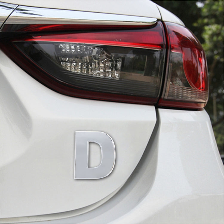 Decalcomania autoadesiva autoadesiva con lettera inglese 3D per veicolo per auto, dimensioni: 4,5 * 4,5 * 0,5 cm, A, Y, Z, B, C, D, E, F, G, H, I, J, K, L, M, N, O, P, Q, R, S, T, U, V
