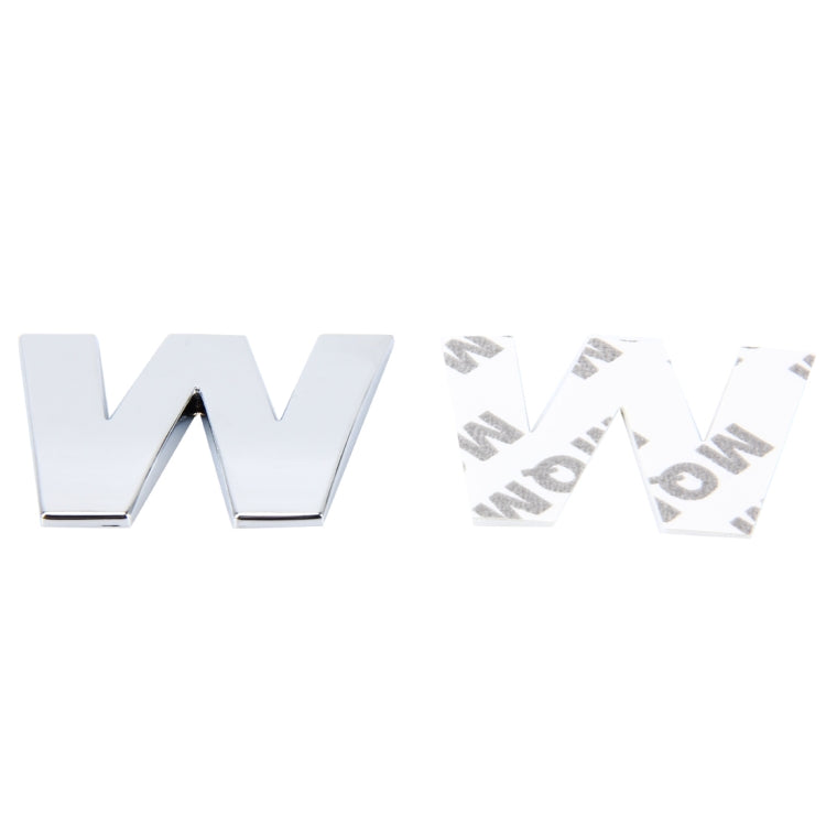 Decalcomania autoadesiva autoadesiva con lettera inglese 3D per veicolo per auto, dimensioni: 4,5 * 4,5 * 0,5 cm, W, X