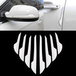 8 pezzi di protezione laterale per portiera del veicolo per auto, striscia antiurto esterna, per evitare urti, collisione, impatto, adesivo protettivo, R-2119 Door Edge Guards, Door Side Guard, R-2119