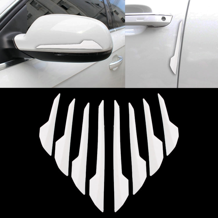 8 pezzi di protezione laterale per portiera del veicolo per auto, striscia antiurto esterna, per evitare urti, collisione, impatto, adesivo protettivo, R-2119 Door Edge Guards, Door Side Guard, R-2119
