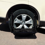 Scaletta per auto portatile pieghevole per montaggio su pneumatici Scaletta per camioncini, camion, SUV, Tyre Mount