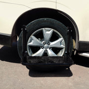 Scaletta per auto portatile pieghevole per montaggio su pneumatici Scaletta per camioncini, camion, SUV, Tyre Mount