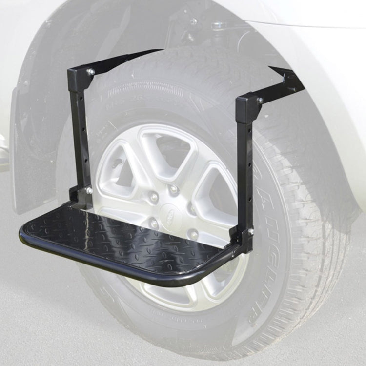 Scaletta per auto portatile pieghevole per montaggio su pneumatici Scaletta per camioncini, camion, SUV, Tyre Mount