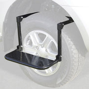 Scaletta per auto portatile pieghevole per montaggio su pneumatici Scaletta per camioncini, camion, SUV, Tyre Mount