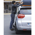 Scaletta per auto portatile pieghevole per montaggio su pneumatici Scaletta per camioncini, camion, SUV, Tyre Mount