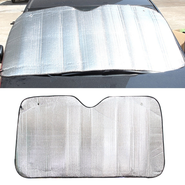 Foglio di alluminio argento Parasole per auto Parabrezza Copertura per visiera Parasole per finestrino anteriore Protezione UV, Dimensioni: 130 x 60 cm, 130 x 60cm