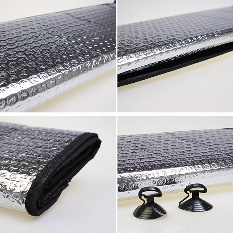 Foglio di alluminio argento Parasole per auto Parabrezza Copertura per visiera Parasole per finestrino anteriore Protezione UV, Dimensioni: 130 x 60 cm, 130 x 60cm
