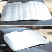 Foglio di alluminio argento Parasole per auto Parabrezza Copertura per visiera Parasole per finestrino anteriore Protezione UV, Dimensioni: 130 x 60 cm, 130 x 60cm