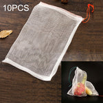 10 pezzi sacchetto di rete in nylon giardino semi frutta sacchetti di controllo dei parassiti verdura vigneto rete anti-uccello sacchetto di rete di controllo dei parassiti filtro a rete di nylon accessori forniture, dimensioni: 25*15 cm, Size: 25*15cm