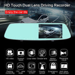 G705 Registratore per auto con specchietto retrovisore LCD touch screen da 5 pollici con fotocamera separata, visione grandangolare da 170 gradi, supporto video loop/rilevamento movimento/sensore G/scheda TF, G705