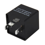 CF14 JL-02 Lampeggiatore per LED Auto Car-styling Indicatore di direzione a LED Relè lampeggiante per auto a frequenza regolabile a 3 pin Fix Hyper Flash Relè luce generale per lampada-LED per auto europee, CF14  Adjustable Frequency