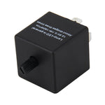 CF14 JL-02 Lampeggiatore per LED Auto Car-styling Indicatore di direzione a LED Relè lampeggiante per auto a frequenza regolabile a 3 pin Fix Hyper Flash Relè luce generale per lampada-LED per auto europee, CF14  Adjustable Frequency