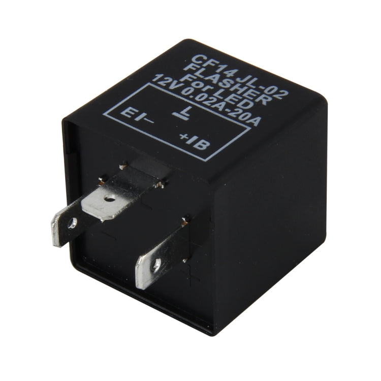 CF14 JL-02 Lampeggiatore per LED Auto Car-styling LED Indicatori di direzione Relè lampeggiante per auto a 3 pin Fix Hyper Flash Lampada generale-Relè luce LED per auto europee, CF14  Not Adjustable Frequency